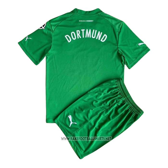 Borussia Dortmund Goalkeeper Shirt Kid 2022-2023 Green